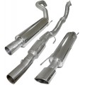 Piper exhaust Vauxhall Corsa D Turbo SRI- 3 inch turbo back system with de-cat without centre silencer A,B,C,D